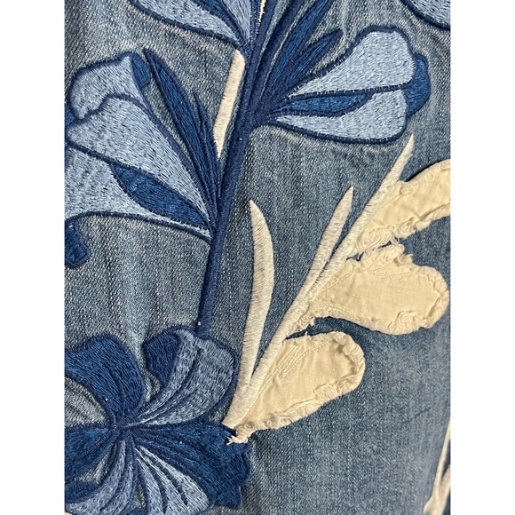 Anthropologie Holding Horses Jean Appliqué Shift Dress NWT Size XL - Picture 6 of 15